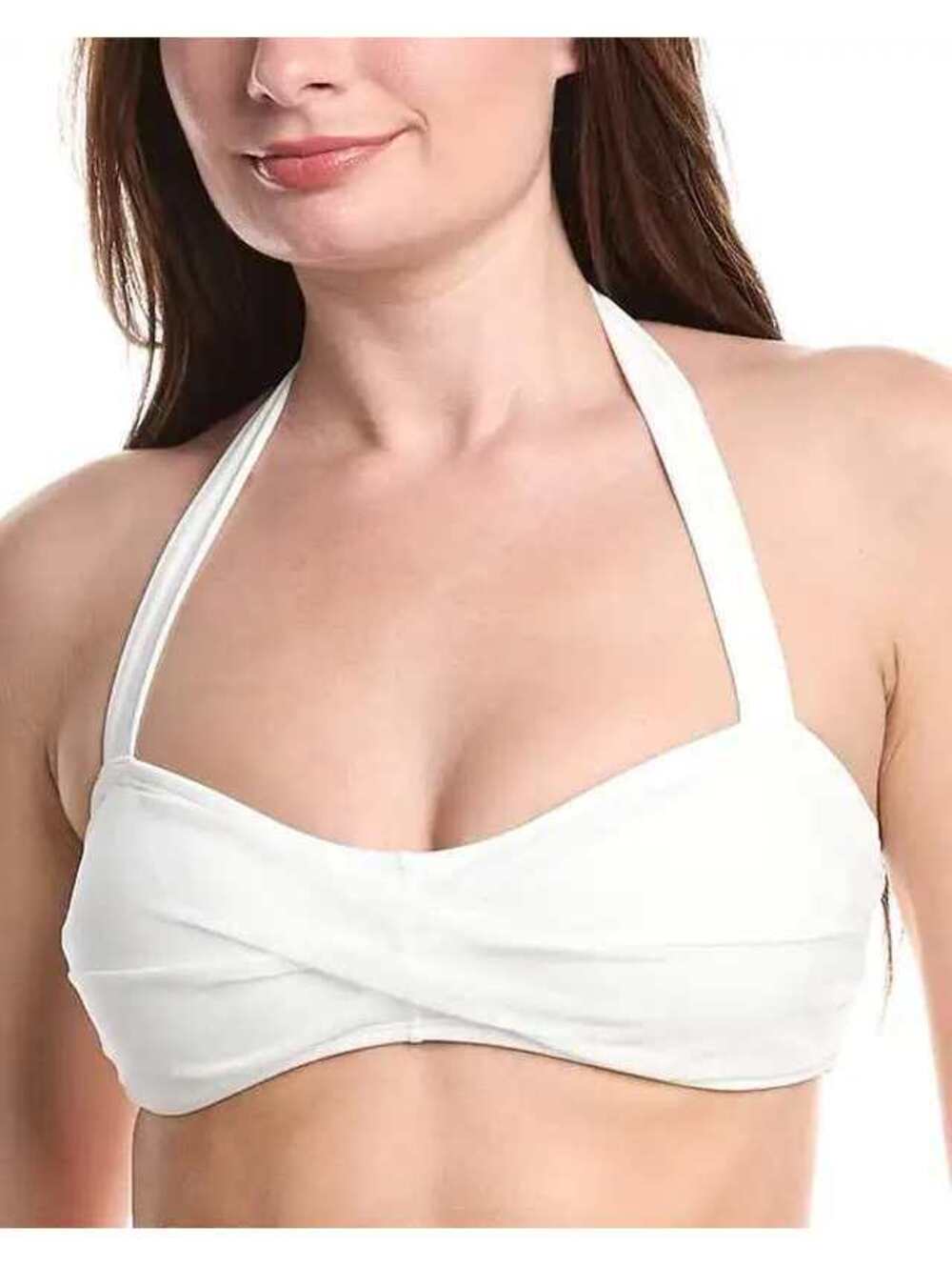 NWT  Hutch white bikini top swim top Size Small